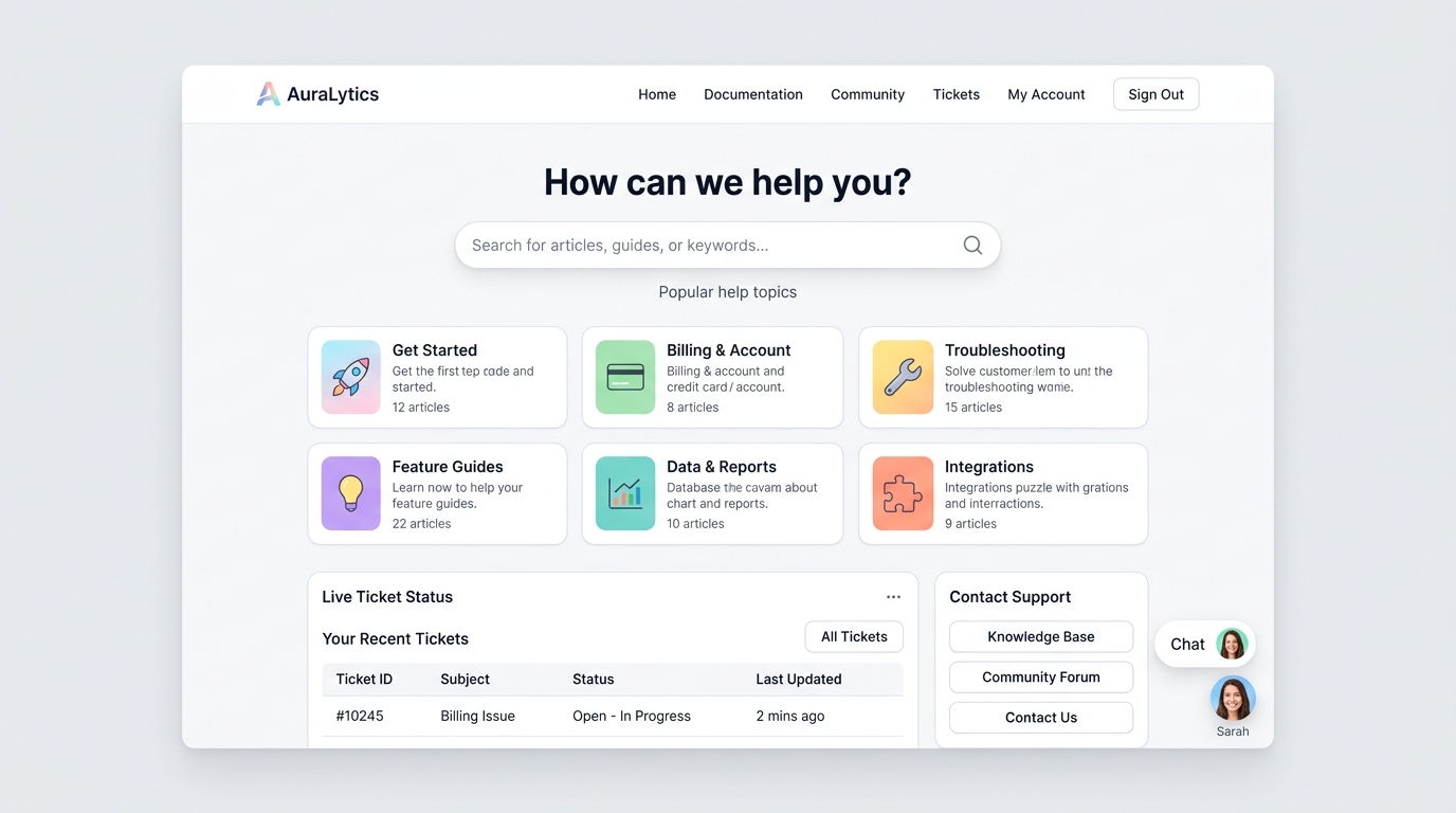 Customer Support & Help Center preview