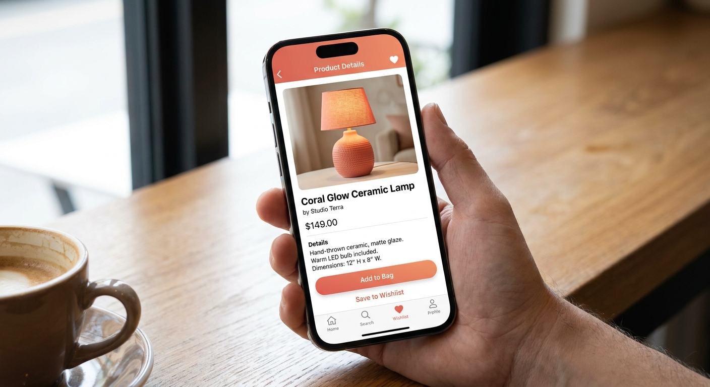 E-commerce / Online Store app mockup